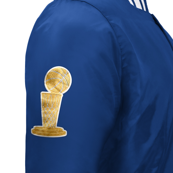 Куртка New York Knicks Starter Blue 2026 NBA Finals Champions Satin Full-Snap Varsity