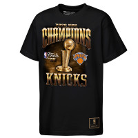 Подростковая New York Knicks Mitchell & Ness Black 2026 NBA Finals Champions T-Shirt