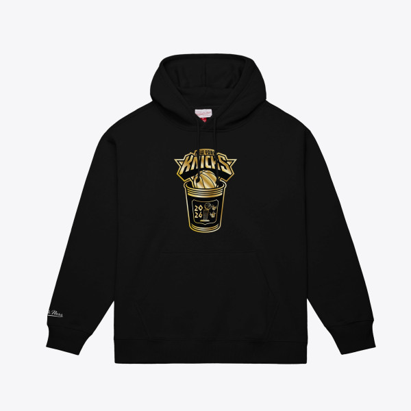 Толстовка New York Knicks Mitchell & Ness Black 2026 NBA Finals Champions Gold Coffee Cup