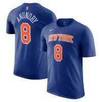 Футболка Unisex New York Knicks OG Anunoby Nike Blue Name & Number - Icon Edition