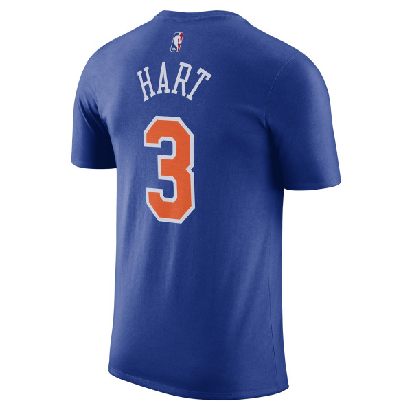 Футболка Unisex New York Knicks Josh Hart Nike Blue Name & Number - Icon Edition