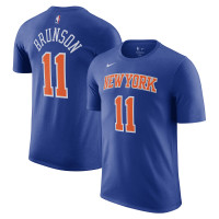 Футболка Unisex New York Knicks Jalen Brunson Nike Blue Name & Number - Icon Edition