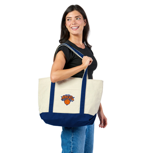 New York Knicks The Northwest Group Colored Strap Canvas Tote Bag