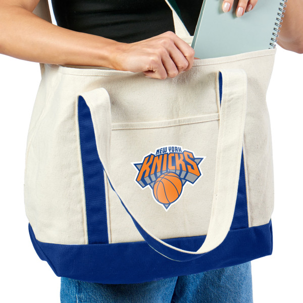 New York Knicks The Northwest Group Colored Strap Canvas Tote Bag
