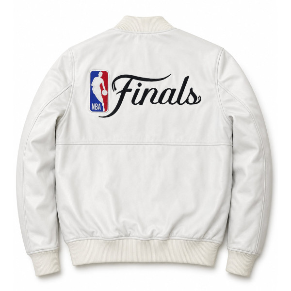 Куртка New York Knicks FISLL White 2026 NBA Finals Champions Team Full-Zip Leather