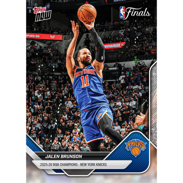 Карточка 2026 NBA Champions - New York Knicks - NBA Topps NOW® 16-Card Team Set