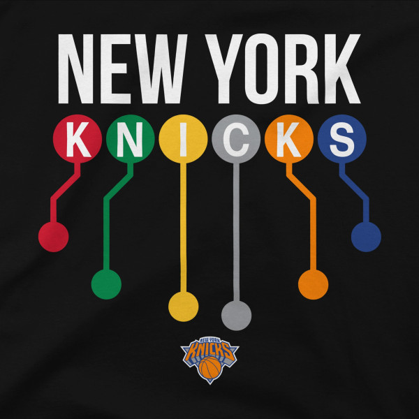 Детская футболка New York Knicks Stadium Essentials Black Subway Lines