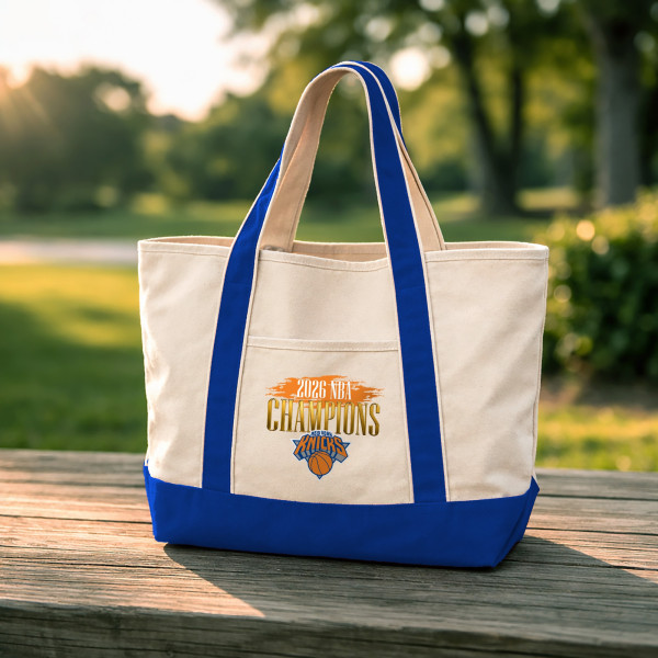New York Knicks The Northwest Group 2026 NBA Finals Champions Pinnacle Tote Bag