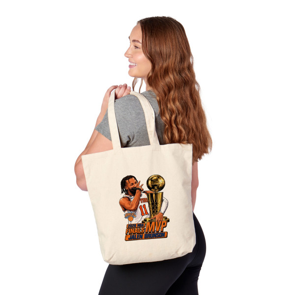 New York Knicks Jalen Brunson The Northwest Group 2026 NBA Finals MVP Celly Tote Bag
