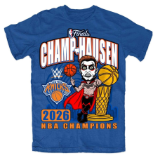 Футболка Danhausen x New York Knicks Blue 2026 NBA Finals Champions