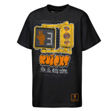 Подростковая New York Knicks Mitchell & Ness Black Look B4 Crossing T-Shirt
