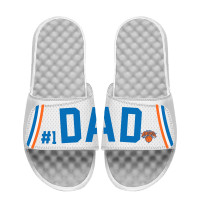 New York Knicks ISlide White #1 Dad Slide Sandals