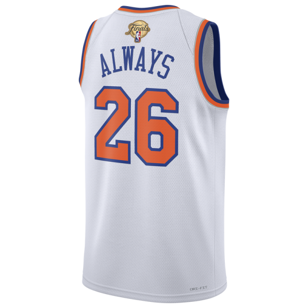 Джерси Unisex New York Knicks Nike White 2026 NBA Finals Champions Always 26 Swingman - Association Edition