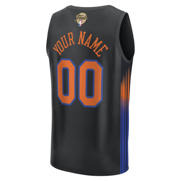 Подростковая Именная джерси New York Knicks Fanatics Black 2026 NBA Finals Fast Break - Statement Edition