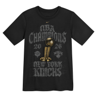 Футболка Preschool New York Knicks Nike Black 2026 NBA Finals Champions Locker Room
