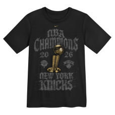 Футболка Preschool New York Knicks Nike Black 2026 NBA Finals Champions Locker Room
