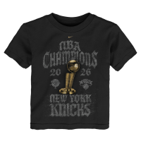 Детская New York Knicks Nike Black 2026 NBA Finals Champions Locker Room T-Shirt