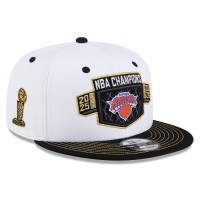 Бейсболка New York Knicks New Era White/Black 2026 NBA Finals Champions Locker Room 9FIFTY