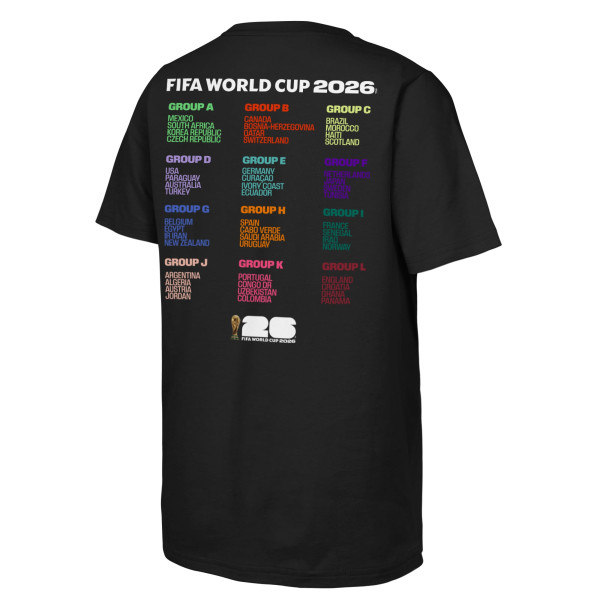 Подростковая Outerstuff FIFA World Cup 2026 Bracket T-Shirt - Black