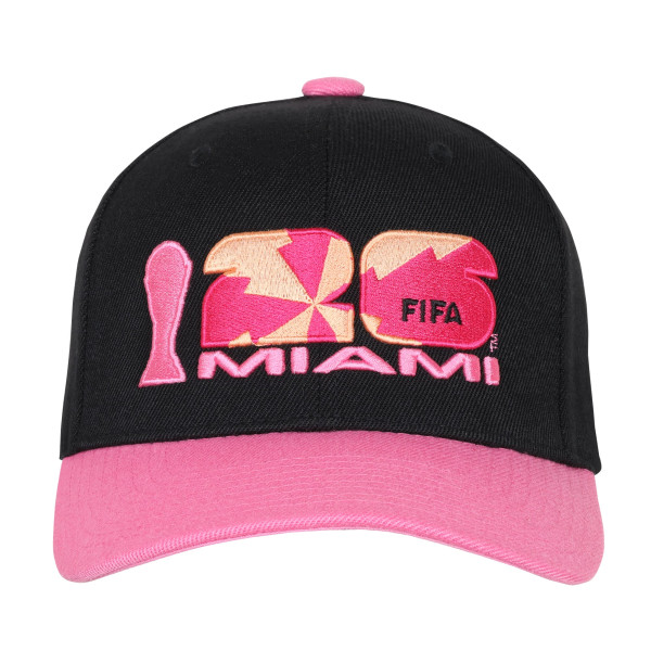 Бейсболка Outerstuff FIFA World Cup 2026 Miami Host City Pro - Black/Pink