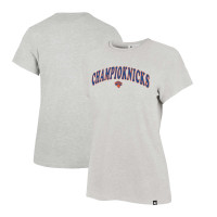 Женская футболка New York Knicks 47 Gray 2026 NBA Finals ChampioKnicks Frankie
