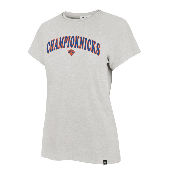 Женская футболка New York Knicks 47 Gray 2026 NBA Finals ChampioKnicks Frankie