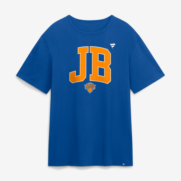 Футболка New York Knicks Jalen Brunson Blue Initials