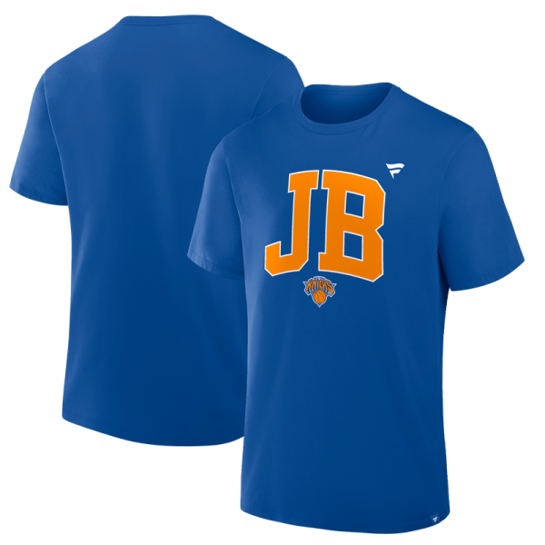 Футболка New York Knicks Jalen Brunson Blue Initials