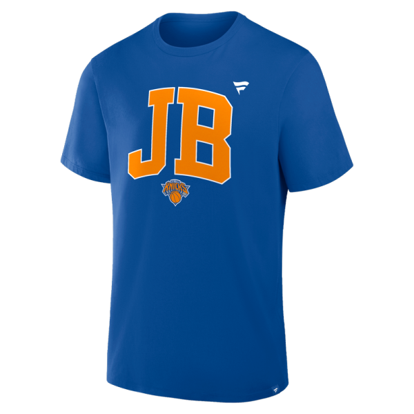 Футболка New York Knicks Jalen Brunson Blue Initials