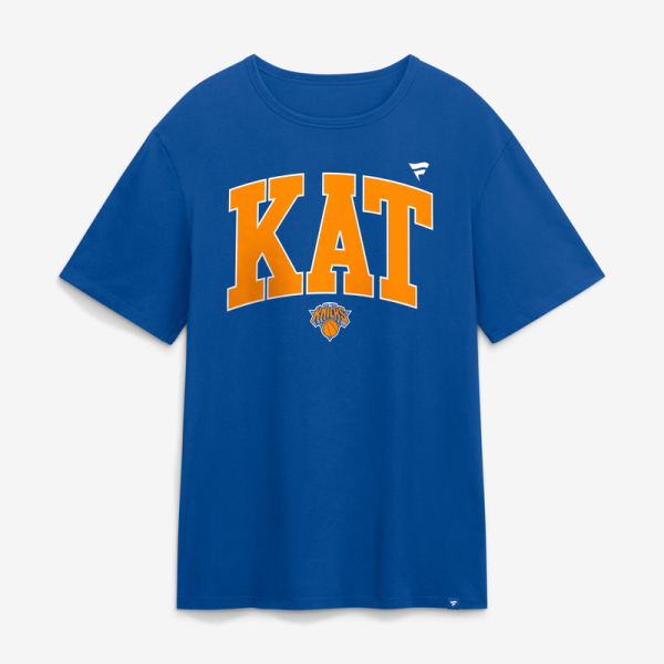 Футболка New York Knicks Karl-Anthony Towns Blue Initials