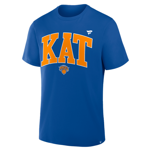 Футболка New York Knicks Karl-Anthony Towns Blue Initials