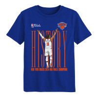 Футболка для дошкольника New York Knicks Jalen Brunson Outerstuff Royal 2026 NBA Finals Champions History