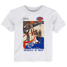 Детская New York Knicks OG Anunoby Outerstuff White 2026 NBA Finals Game 4 Tip-In T-Shirt