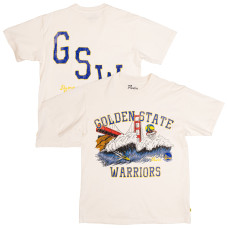 Футболка Unisex Golden State Warriors Duvin Designs Co. Cream League Of Leisure