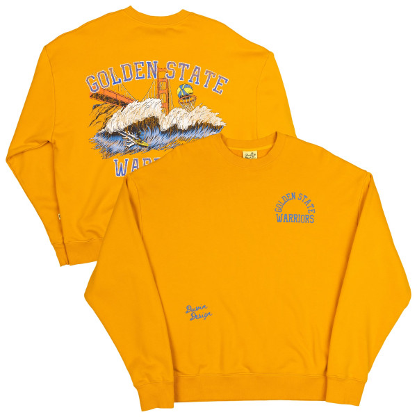 Свитшот Unisex Golden State Warriors Duvin Designs Co. Gold League Of Leisure Fleece