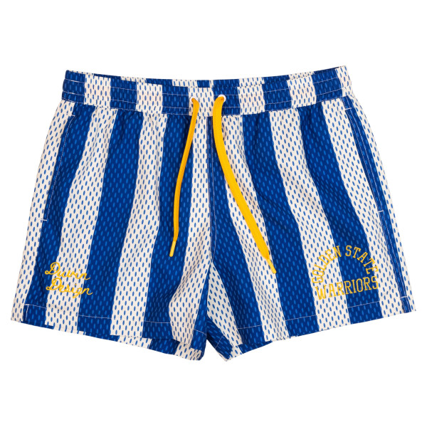 Golden State Warriors Duvin Designs Co. Blue League Of Leisure Swim Trunks
