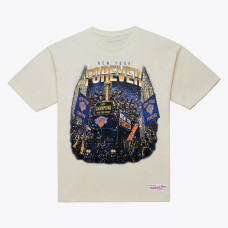 Футболка New York Knicks Mitchell & Ness Cream 2026 NBA Finals Champions Parade