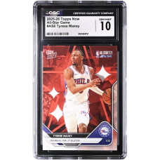 Карточка Tyrese Maxey Philadelphia 76ers 2025-26 Topps Now All-Star Game #AS6 CGC Authenticated 10