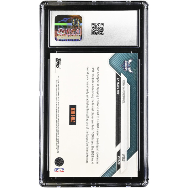 Карточка Kon Knueppel Charlotte Hornets 2025-26 Topps Now Rising Stars #RS5 CGC Authenticated 9.5
