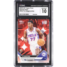 Карточка VJ Edgecombe Philadelphia 76ers 2025-26 Topps Now Rising Stars #RS3 CGC Authenticated 10