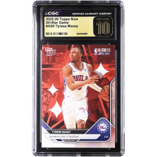 Карточка Tyrese Maxey Philadelphia 76ers 2025-26 Topps Now All-Star Game #AS6 CGC Authenticated PRISTINE 10