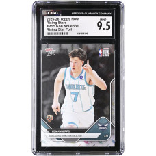 Карточка Kon Knueppel Charlotte Hornets 2025-26 Topps Now Rising Stars Foil #RS5 CGC Authenticated 9.5
