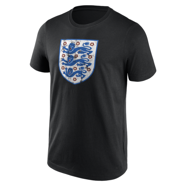Футболка England National Team Distressed Retro Logo - Black