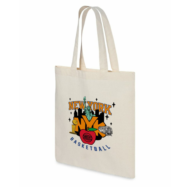 New York Knicks The Northwest Group Big Apple Basketball Canvas Tote Bag
