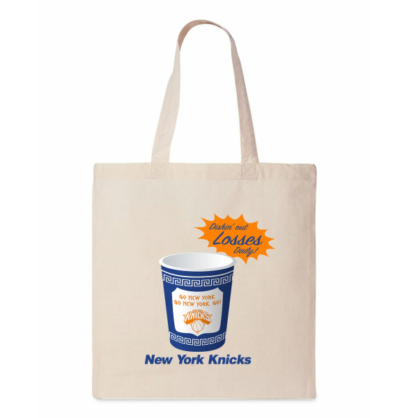 New York Knicks The Northwest Group Coffee Talk Canvas Tote Bag