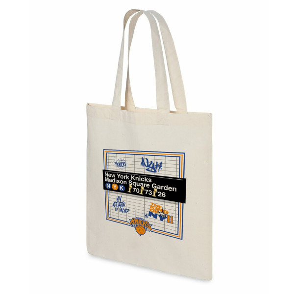 New York Knicks The Northwest Group Subway Stop Canvas Tote Bag