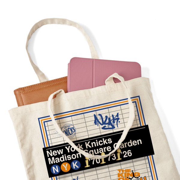 New York Knicks The Northwest Group Subway Stop Canvas Tote Bag