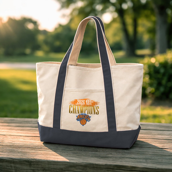 New York Knicks The Northwest Group 2026 NBA Finals Champions Pinnacle Tote Bag