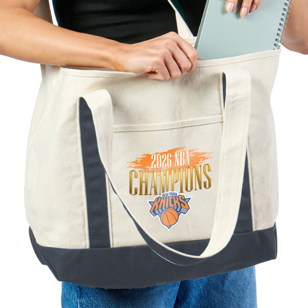 New York Knicks The Northwest Group 2026 NBA Finals Champions Pinnacle Tote Bag