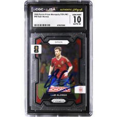 Карточка Xabi Alonso Spain National Team Autographed 2026 Panini Prizm Monopoly FIFA WC #40 CGC Authenticated 10/10